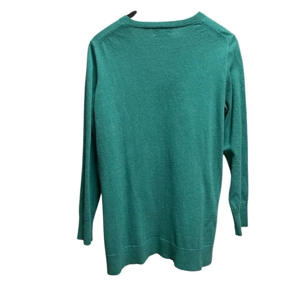 🌟NEW🌟JCrew Green Wool Sweater - Picture 2 of 2